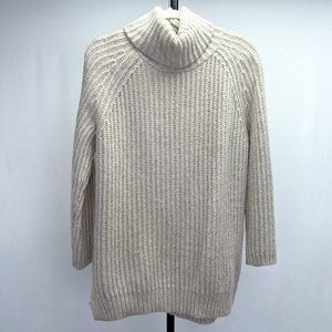 Madewell Chunky Knit Wool Alpaca Blend Turtleneck Sweater